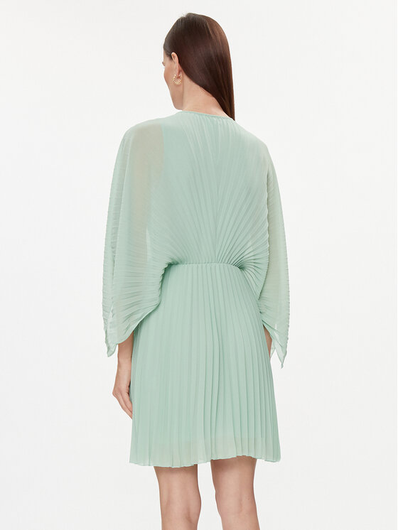 Kontatto Kontatto Rochie cocktail SU300 Verde Regular Fit