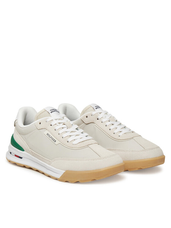 Tommy Hilfiger Tommy Hilfiger Laisvalaikio batai Retro Runner Seasonal FM0FM05425 Balta