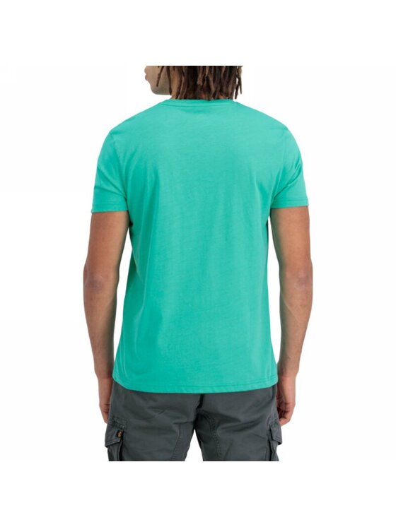 Alpha Industries Alpha Industries T-Shirt AI.100501-676-XXL Zielony Basic Fit