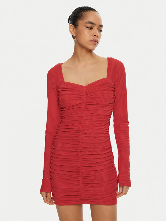 ROTATE ROTATE Rochie cocktail 114441 Roșu Regular Fit