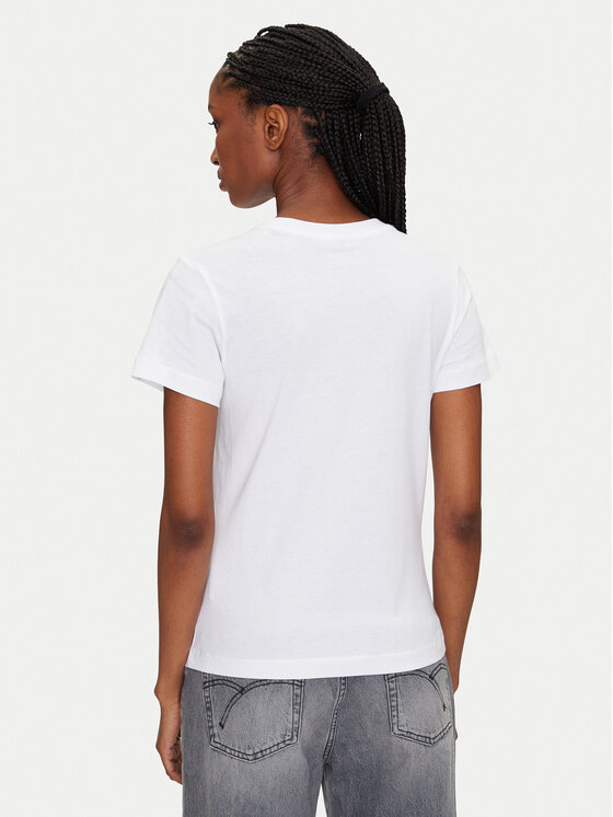 Guess Guess Tricou V5GI10 K9RM1 Alb Regular Fit