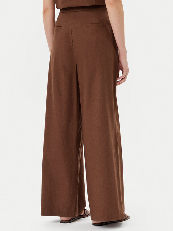 Barbour Barbour Pantaloni din material Barbour Lucy LTR0384BR53 Maro Regular Fit