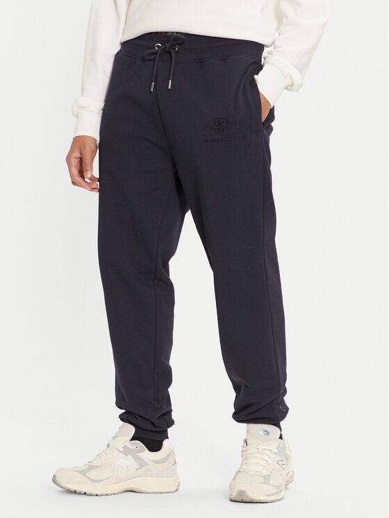 Gant Gant Melegítő alsó Tonal Shield 2039023 Sötétkék Regular Fit
