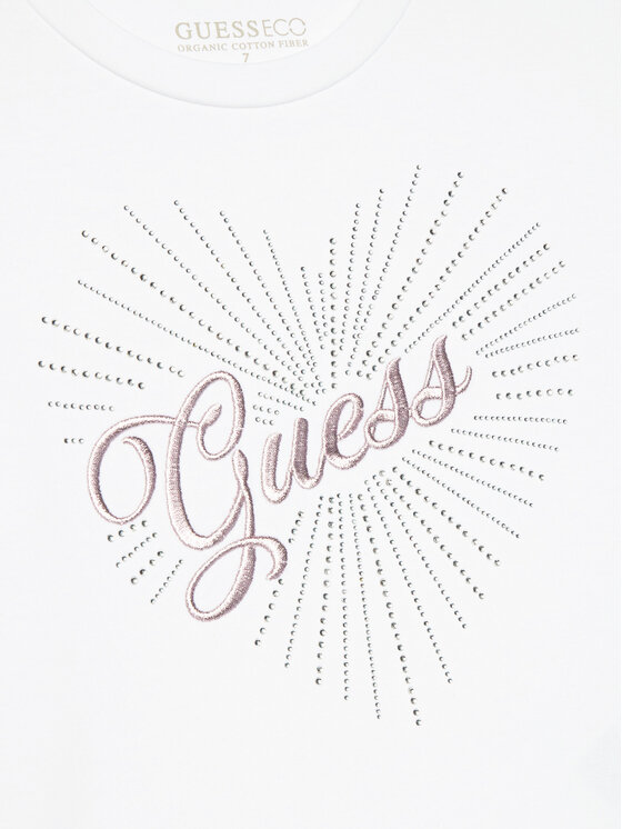 Guess Guess Μπλουζάκι J5BI35 J1314 Λευκό Relaxed Fit