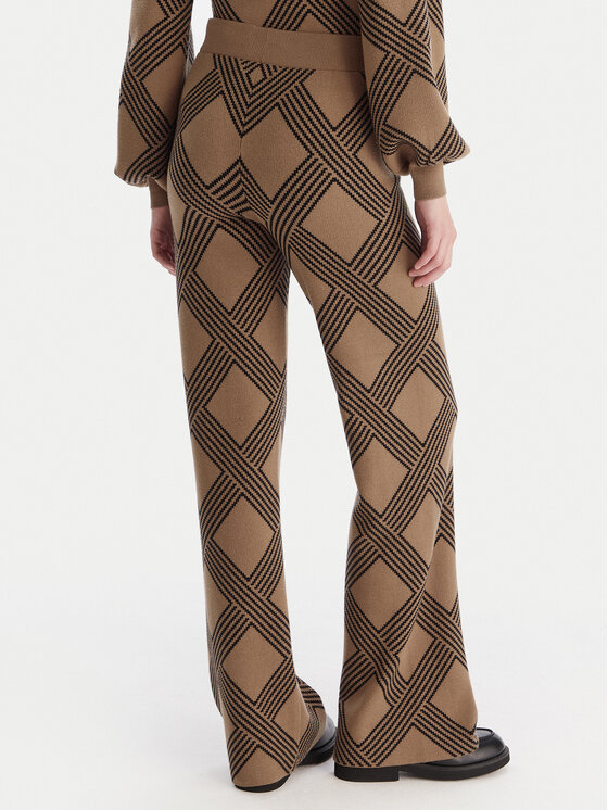 ONLY ONLY Spodnie dzianinowe Anny 15327634 Beżowy Loose Fit