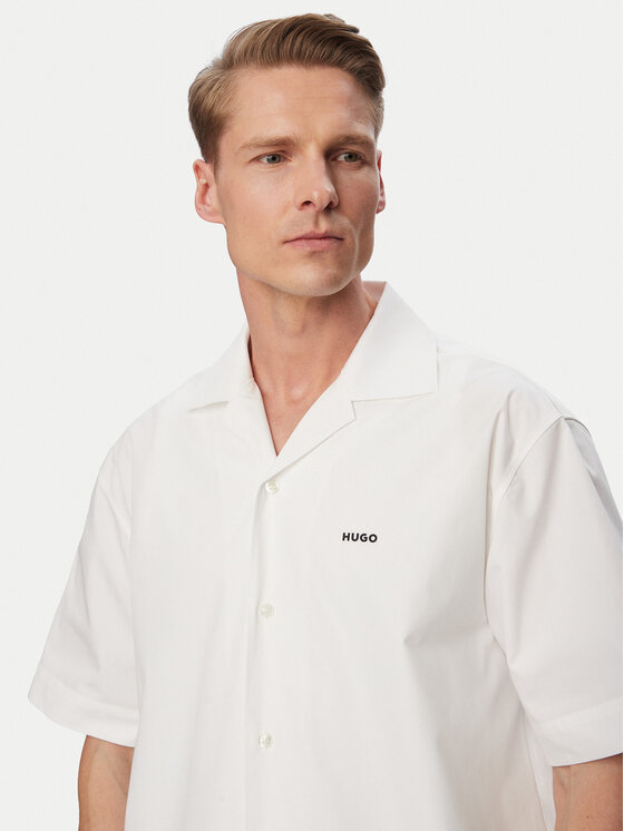 HUGO HUGO Cămașă Espino 50560580 Alb Oversize