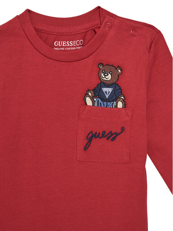 Guess Guess Bluzka I4BI00 I3Z14 Czerwony Regular Fit