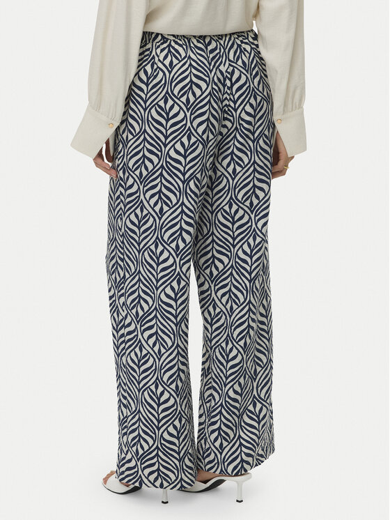 Vero Moda Vero Moda Текстилни панталони Josie 10303759 Тъмносин Wide Leg