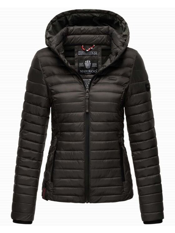 Marikoo Marikoo Kurtka przejściowa Samtpfote Czarny Casual Fit