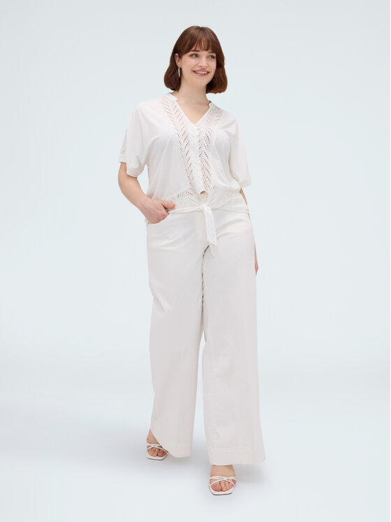 Fiorella Rubino Fiorella Rubino Koszula 5011L000174N0S1 Biały Boxy Fit
