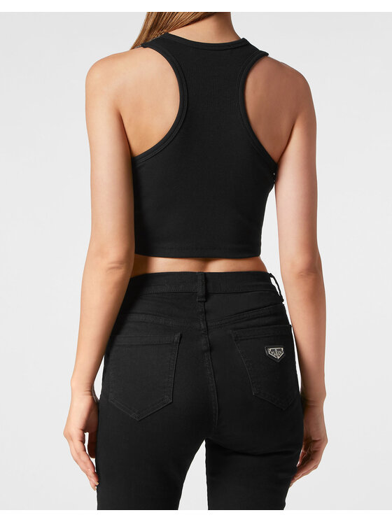 PHILIPP PLEIN PHILIPP PLEIN Tank top 9813 Černá Skin Tight Fit