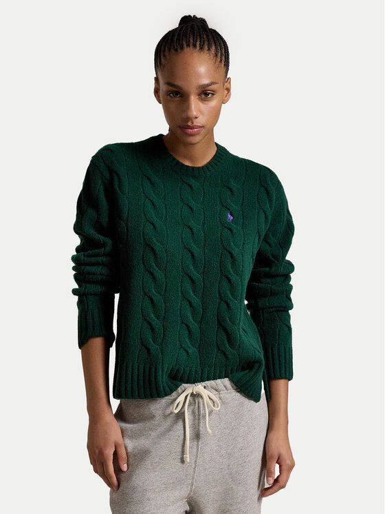 Polo Ralph Lauren Sveter 211926543008 Zelená Regular Fit