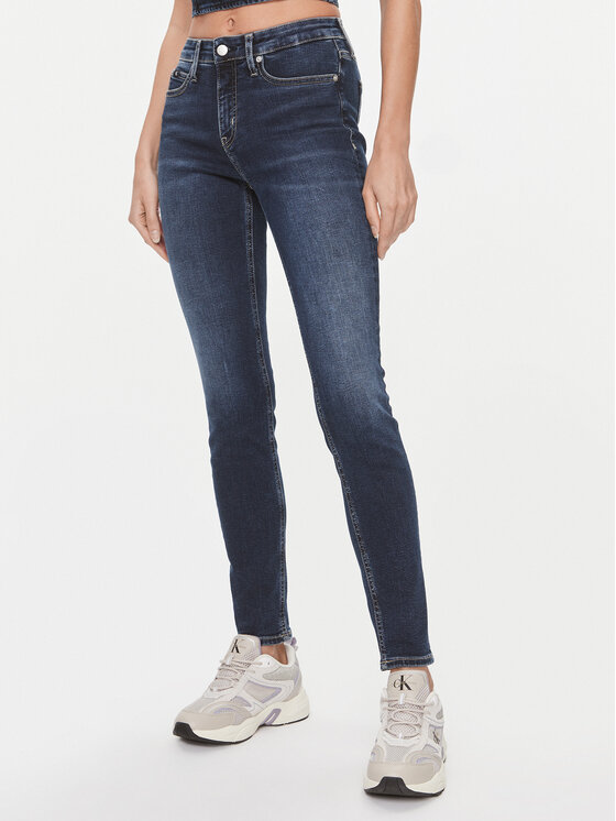 Calvin Klein Jeans Calvin Klein Jeans Jeansy J20J222445 Tmavomodrá Skinny Fit