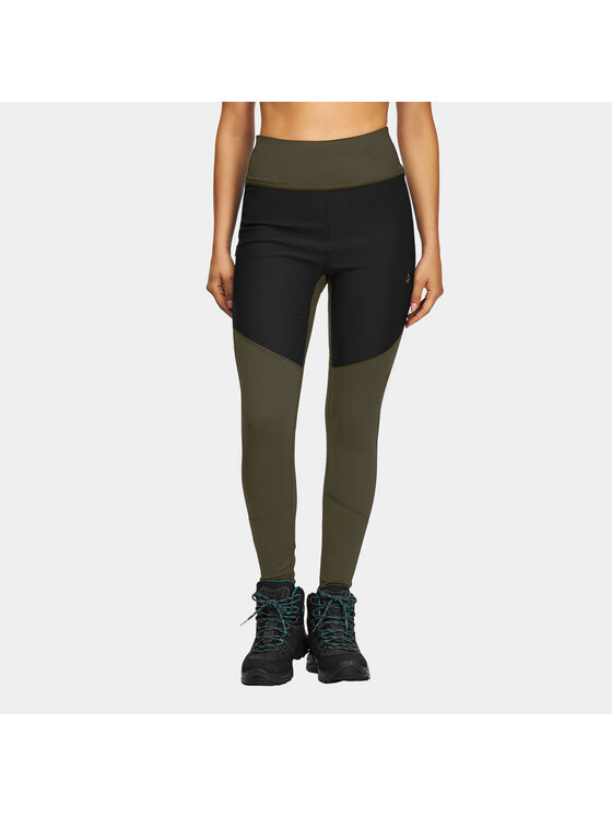 Alpinus Alpinus Legginsy Orta Khaki Slim Fit