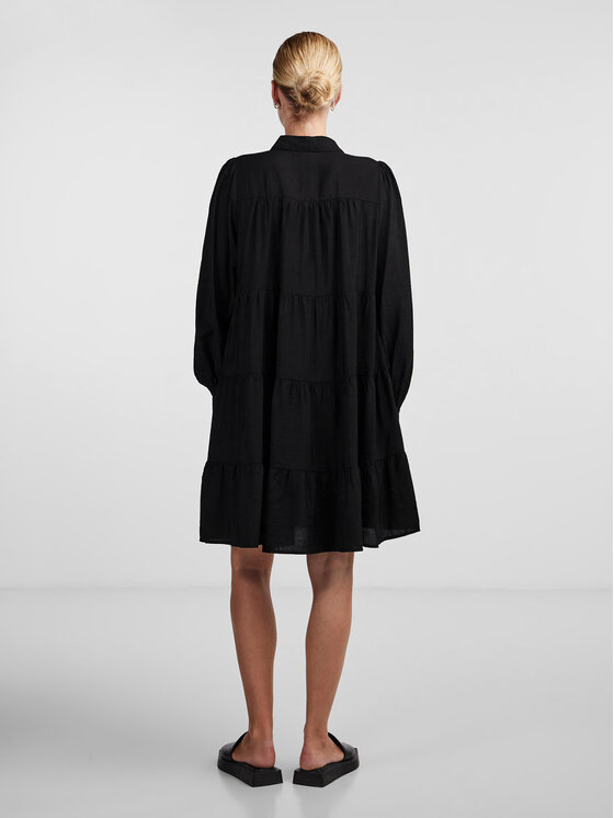 YAS YAS Haljina košulja Pala 26030720 Crna Loose Fit