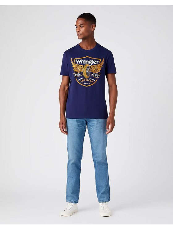 Wrangler Wrangler Jeansy GREENSBORO Niebieski Straight Fit