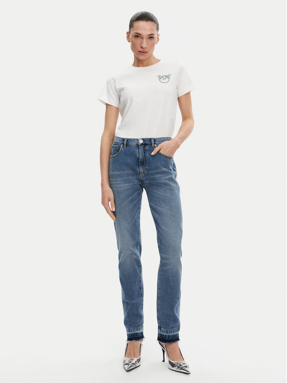 PINKO PINKO T-shirt Nambrone 103320 A2G7 Bianco Regular Fit