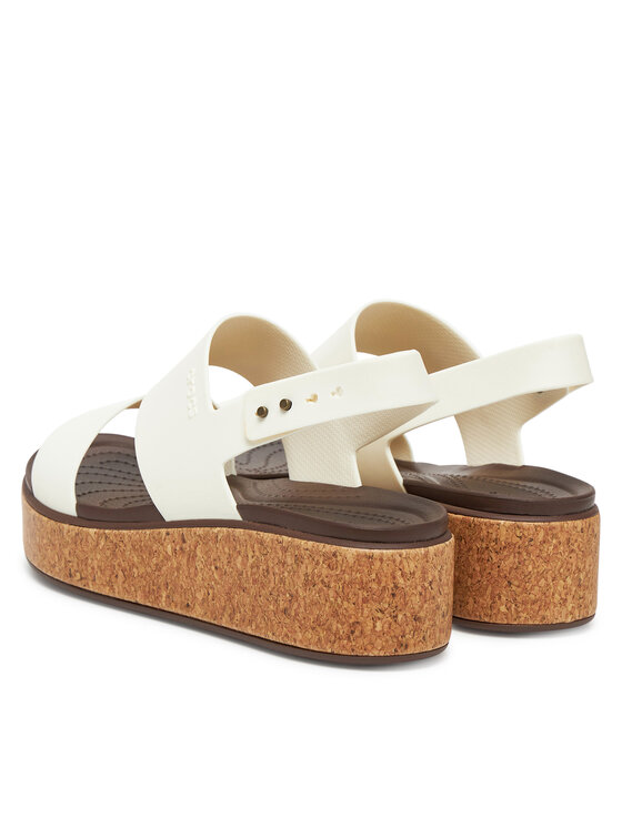 Crocs Crocs Sandaalid Brooklyn Cork Low Wedge 211144 Ekrüüvärv