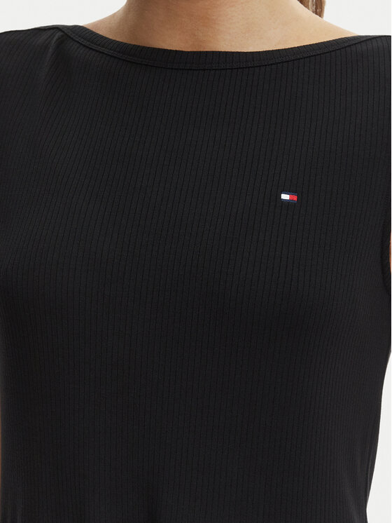 Tommy Hilfiger Tommy Hilfiger Vsakodnevna obleka WW0WW49312 Črna Regular Fit