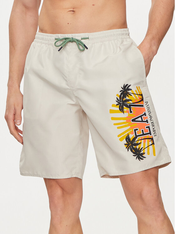 EA7 Emporio Armani EA7 Emporio Armani Pantaloni scurți pentru înot 902047 4R751 23814 Gri Regular Fit