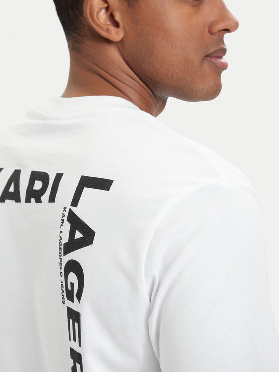 Karl Lagerfeld Jeans Karl Lagerfeld Jeans T-shirt B2M17090 Bianco Relaxed Fit