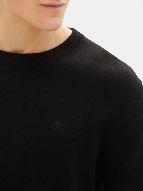Tom Tailor Tom Tailor Pulover 1038426 Negru Regular Fit