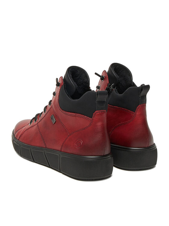 Remonte Remonte Schnürschuhe D1T76-35 Dunkelrot
