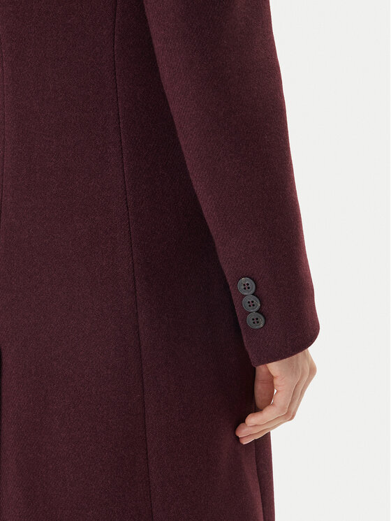 Maryley Maryley Демісезонний плащ MARYLEY-25IB807/01BU Бордовий Regular Fit