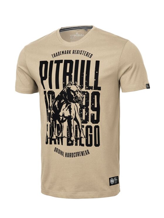 PITBULL PITBULL T-Shirt Koszulka San Diego Dog XL Beżowy Regular Fit