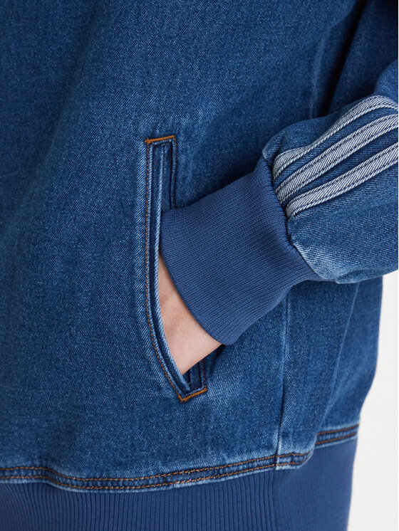 adidas adidas Світшот adicolor Denim Firebird KD1517 Голубий Loose Fit