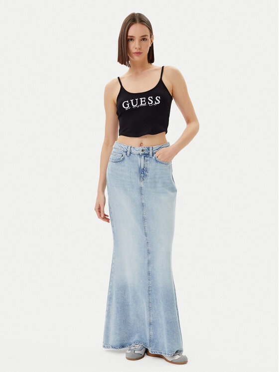Guess Guess Top V5GP16 K8RT2 Černá Regular Fit