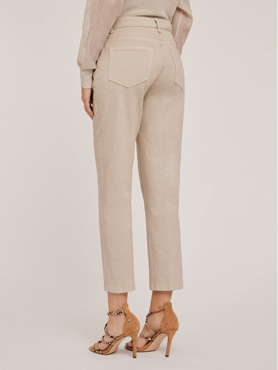 Motivi Motivi Pantaloni di tessuto P730Q003765N011 Écru Boy Fit