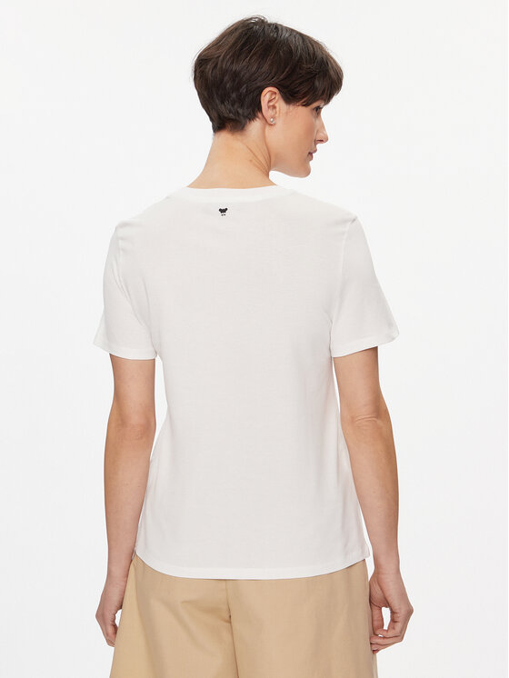 Weekend Max Mara Weekend Max Mara T-Shirt Nervi 2415971051 Bílá Regular Fit