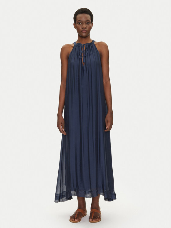 Bomboogie Bomboogie Ljetna haljina AW8993TSET5 Tamnoplava Relaxed Fit