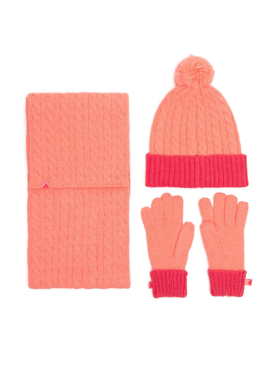 Roxy Roxy Zestaw czapka, szalik i rękawiczki RX-KF-001-AW24 Pomarańczowy