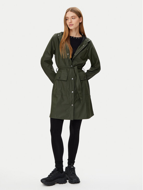 Rains Rains Vodootporna jakna 18130 Zelena Regular Fit