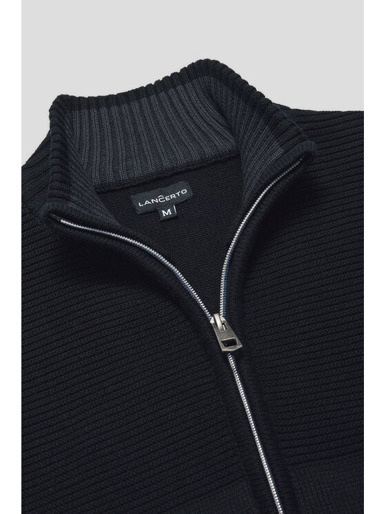 Lancerto Lancerto Kardigan Craig SW073224000095 Czarny Regular Fit