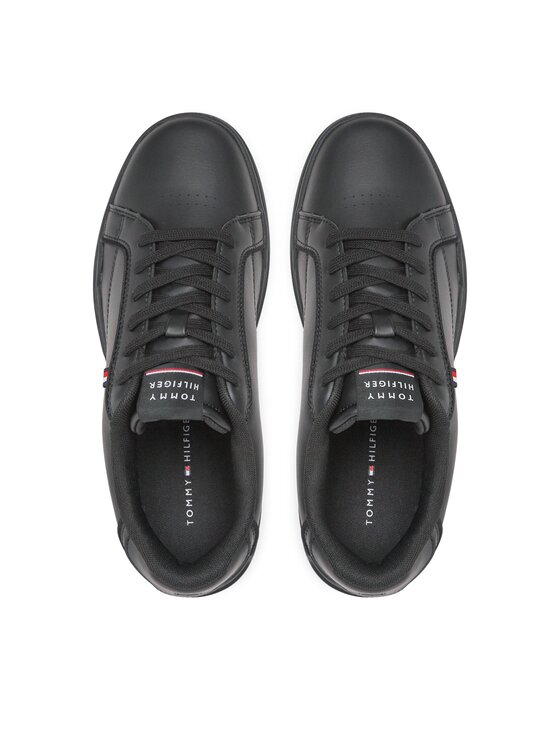 Tommy Hilfiger Sneakers Lo Cup Leather FM0FM04429 Schwarz | Modivo.de