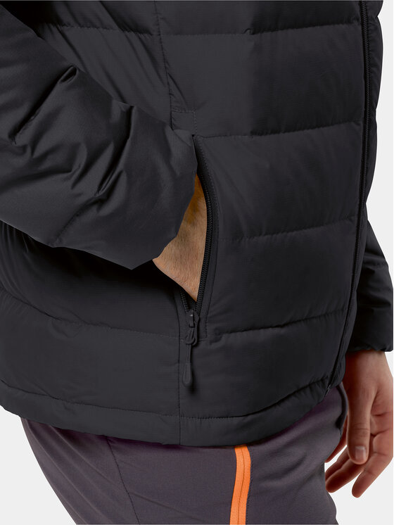 Jack Wolfskin Jack Wolfskin Vatovaná bunda Ather Down Hoody 1207671 Čierna Regular Fit