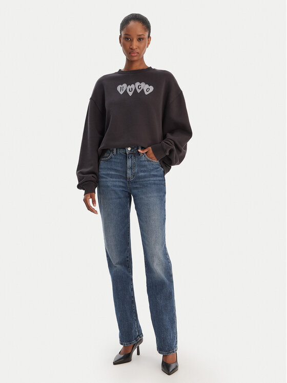 HUGO HUGO Sweatshirt Deroxina 50555824 Schwarz Regular Fit