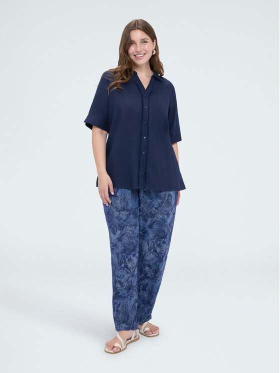 Fiorella Rubino Fiorella Rubino Pantaloni di tessuto P084T105557N0Z4 Blu Regular Fit