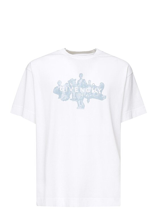Givenchy Givenchy T-Shirt BM71MG3 Biały Regular Fit