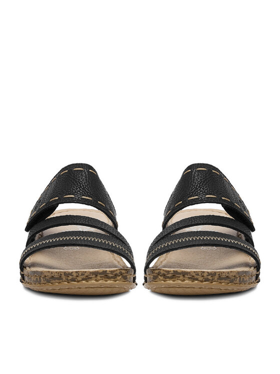 Rieker Rieker Pantoletten 61150-01 Schwarz