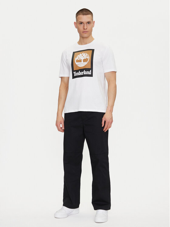 Timberland Timberland T-Shirt TB0A5QS2 Biały Regular Fit