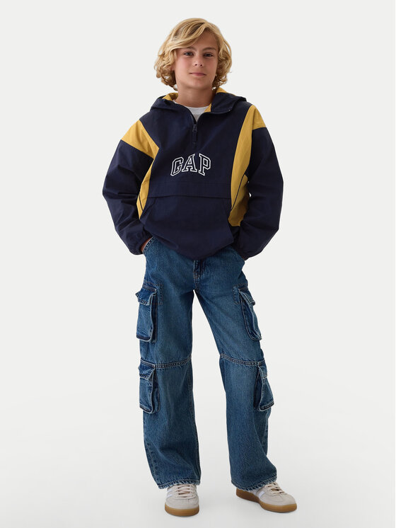 Gap Gap Anorák 514972-01 Sötétkék Relaxed Fit