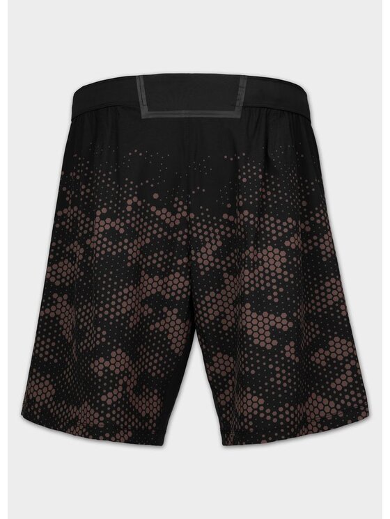 PITBULL PITBULL Szorty sportowe HEX CAMO HILLTOP Brązowy Regular Fit