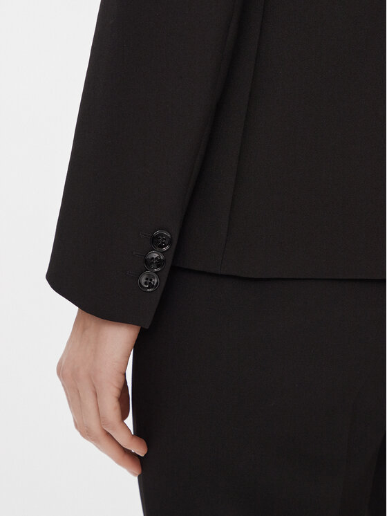 Max Mara Leisure Max Mara Leisure Σακάκι Uva 2415041031 Μαύρο Regular Fit