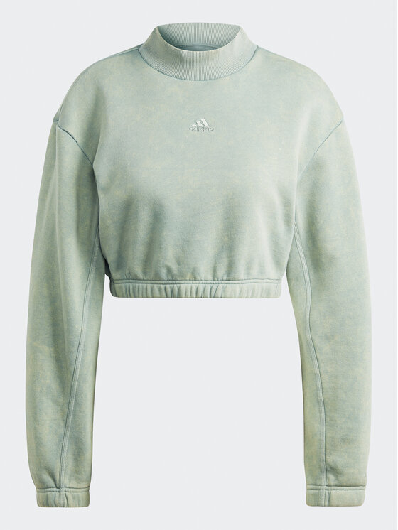 adidas adidas Pluus ALL SZN Fleece Washed IL3263 Roheline Regular Fit