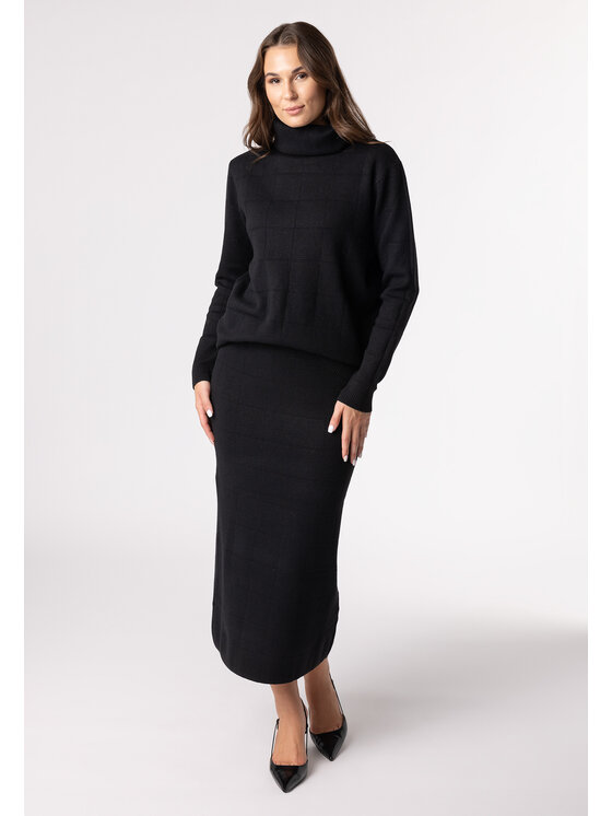 QUIOSQUE QUIOSQUE Svetr QUIOSQUE 6VS007299 Černá Regular Fit
