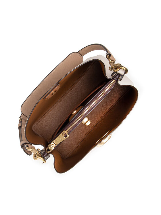 Coach Coach Ročna torba Cb Ltr Wllow Bckt C3766 Écru